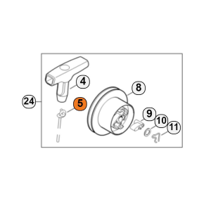 STIHL FUNE AVVIAMENTO Ø 3 X1010 MM DECESPUGLIATORE FR 410 460 480 FS 240 260 410 