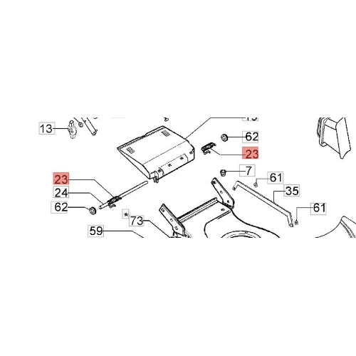 KIT MOLLE DX E SX PER PORTELLO RASAERBA EFCO OLEO MAC
