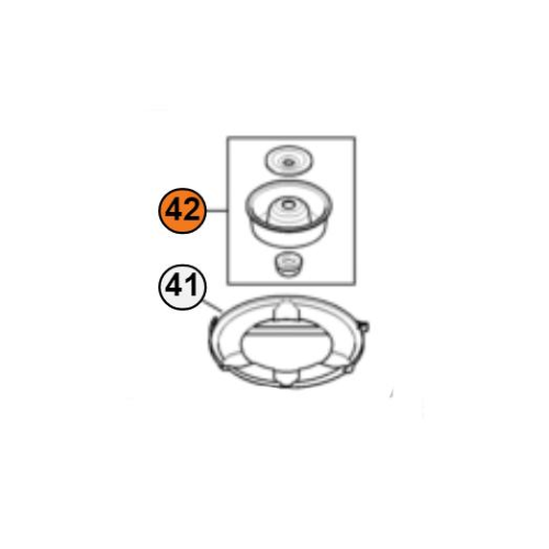 KIT FISSAGGIO DISCO LAMA DECESPUGLIATORE FLANGIA COPPETTA DADO 10X1 ORIGINALE