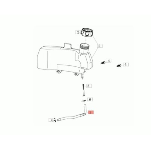 EFCO TUBO SERBATOIO BENZINA LR 44 48 53 PK TK COMFORT PLUS ALLROAD E ALTRI