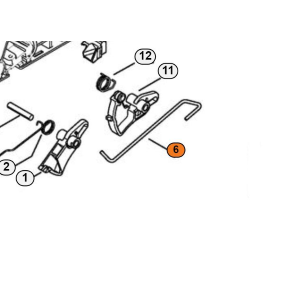 STIHL TIRANTE COMANDO GAS PER MOTOSEGA MS 231 241 251 ORIGINALE