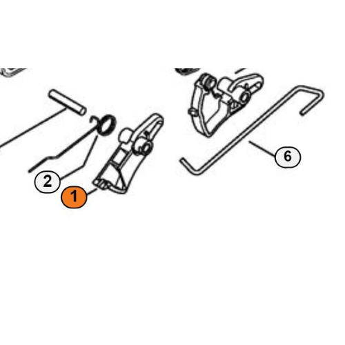 STIHL LEVA GAS GRILLETTO ACCELERATORE MS 231 241 251 ORIGINALE