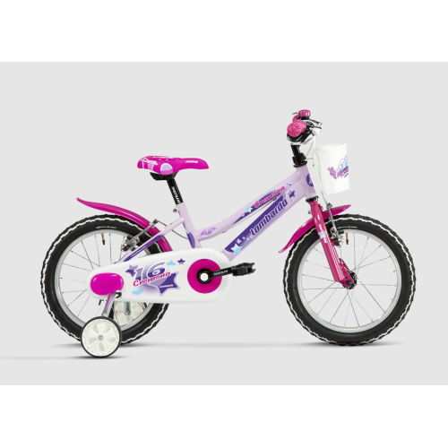 LOMBARDO BICI 16" CREMONA LILLA/FUCSIA 1 VELOCITA' PER BAMBINA