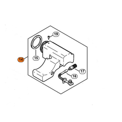 STIHL SERBATOIO OLIO CATENA PER MOTOSEGA MS 170 180 017 018 ORIGINALE