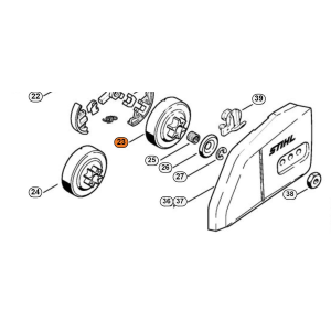 ROCCHETTO PIGNONE CATENA MOTOSEGA STIHL 3/8" P 6 DENTI MS 170 180 190 191