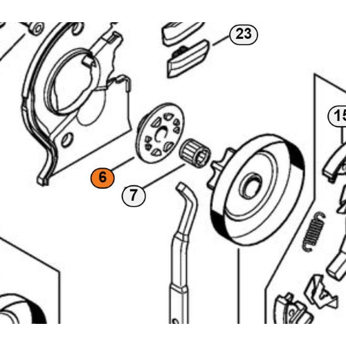 STIHL CHIOCCIOLA VITE SENZAFINE 1/4 3/8 PICCO MOTOSEGA MS 150 151 192 193 194 201 T