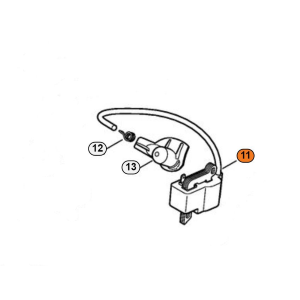 STIHL BOBINA MODULO ACCENSIONE PER MOTOSEGA MS 180 2-MIX NUOVO TIPO ORIGINALE