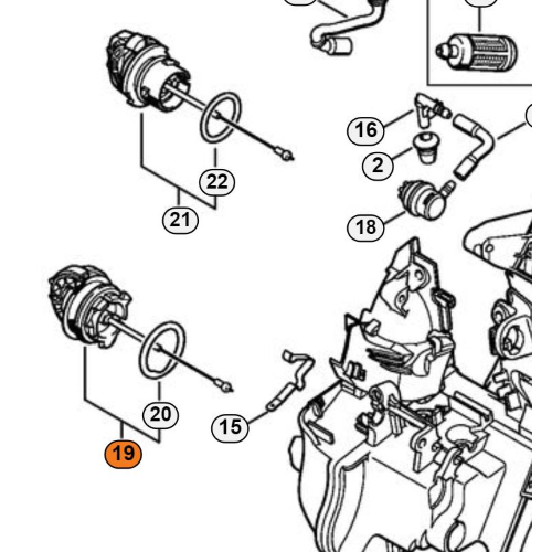 STIHL TAPPO SERBATOIO MISCELA MS 192 193 194 T 210 DECESPUGLIATORE FS 130 310 410 E ALTRI
