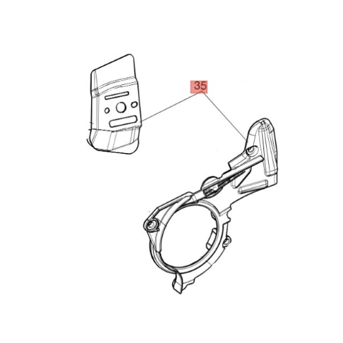 EFCO KIT COPERCHIO FRENO CON LAMIERINO PER MOTOSEGA DA POTATURA MTT 2500 ORIGINALE