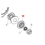 EFCO PULEGGIA AVVIAMENTO MOTOSEGA DA POTATURA MTT 2500 MTT 3600 ORIGINALE