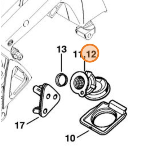 STIHL MANICOTTO COLLETTORE MOTOSEGA POTATURA MS 192 T I SERIE ORIGINALE