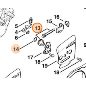 STIHL KIT VITE RUOTA DENTATA MOTOSEGA MS 260 261 361 362 460 461 462 E ALTRI MODELLI
