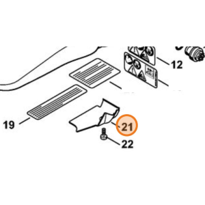 STIHL LAMIERINO DI SICUREZZA FERMACATENA MOTOSEGA MS 441 ORIGINALE