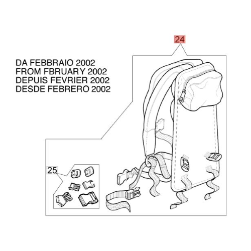 EFCO CINGHIAGGIO A ZAINO COMPLETO DECESPUGLIATORE 8355 8405 8425 8465 8515 8535