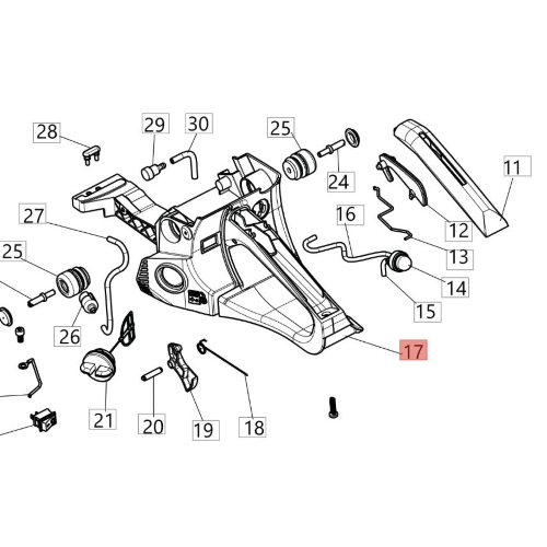 EFCO GRUPPO SERBATOIO PER MOTOSEGA MTH 5100 5600 GSH 510 560 ORIGINALE