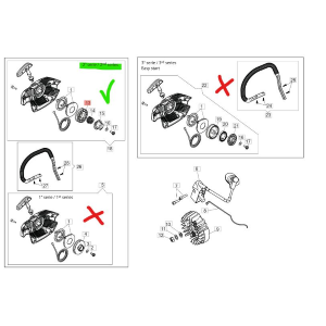 EFCO PULEGGIA PER MOTOSEGA MTH 400 4000 5100 5600 ORIGINALE