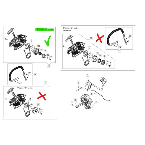 EFCO PULEGGIA PER MOTOSEGA MTH 400 4000 5100 5600 ORIGINALE