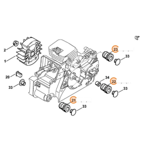 AMMORTIZZATORE ANTIVIBRANTE MOTOSEGA STIHL 017 018 MS 170 180 190 191 270 280 