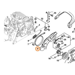 STIHL Coperchio Carter Interno per Motosega MS 171 181 211 Originale