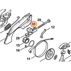 STIHL Cursore Tendicatena per Motosega MS 170 180 190 T 210 230 MSE 140 Originale