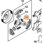 STIHL MOLLA FRIZIONE MOTOSEGA MS 150 151 193 194 201 ORIGINALE