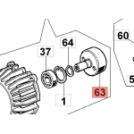 EFCO CAMPANA FRIZIONE PER DECESPUGLIATORE STARK 26 STARK 26 IC ORIGINALE