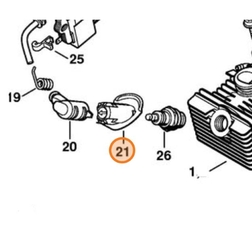 GOMMINO PIPPETTA CANDELA MOTOSEGA STIHL MS 192 T