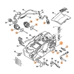 STIHL CARCASSA MOTORE COMPLETA MOTOSEGA POTATURA MS 192 ORIGINALE