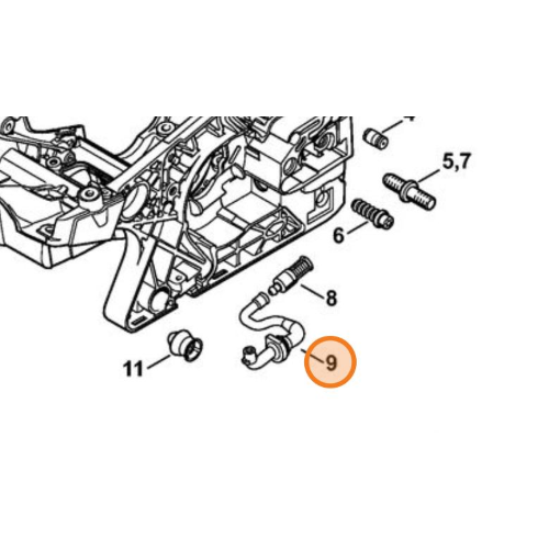STIHL Tubo Flessibile Olio per Motosega MS 231 251 Originale