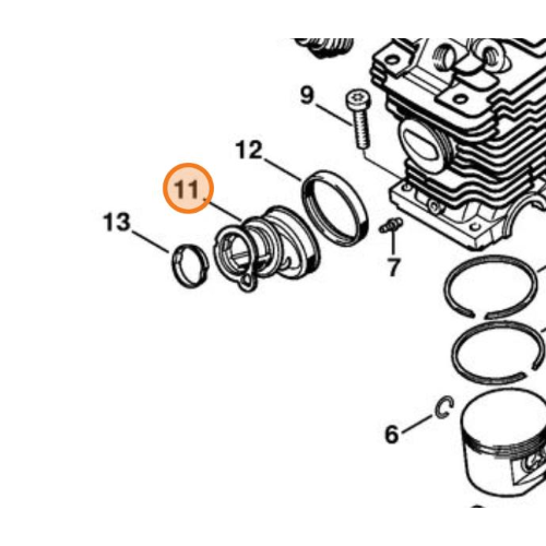 STIHL COLLETTORE MANICOTTO ASPIRAZIONE PER MOTOSEGA MS 270 280 ORIGINALE