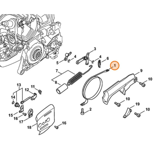 STIHL NASTRO FRENO PER MOTOSEGA MS 462 C-M ORIGINALE