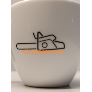 STIHL COPPIA TAZZINE DA CAFFE' IN PORCELLANA LOGO MOTOSEGA ORIGINALI