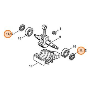 STIHL PARAOLIO RINFORZATO ALBERO MOTORE 17X30X4,4 MOTOSEGA MS 290 310 390 029 039 ORIGINALE