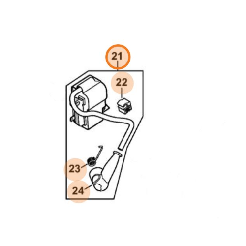 STIHL BOBINA MODULO ACCENSIONE PER MOTOSEGA MS 151 T TC ORIGINALE