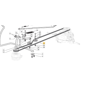 CINGHIA TRAPEZIOIDALE A95 EPDM TRATTORINI STIGA GGP CASTELGARDEN EFCO OLEOMAC
