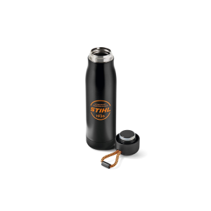 STIHL BORRACCIA TERMICA  THERMOS CALDO FREDDO LOGO CIRCLE NERO ARANCIONE ORIGINALE