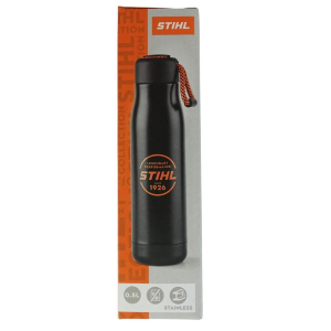 STIHL BORRACCIA TERMICA  THERMOS CALDO FREDDO LOGO CIRCLE NERO ARANCIONE ORIGINALE
