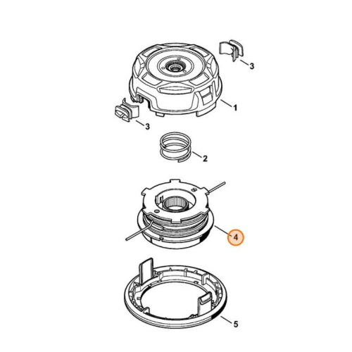 STIHL PORTABOBINA CON COPERCHIO PER TESTINA AUTOCUT C 26-2 ORIGINALE