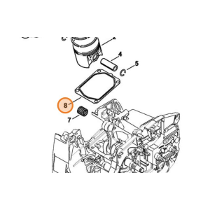 STIHL GUARNIZIONE CILINDRO MOTOSEGA MS 461 TRONCATORE GS 461 ORIGINALE