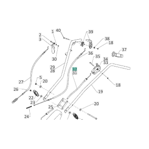 EUROSYSTEMS FILO E GUAINA ACCELLERATORE Z3 Z2 EURO 3 5 RTT 2 3 CON MOTORE B&S 450 E-SERIES