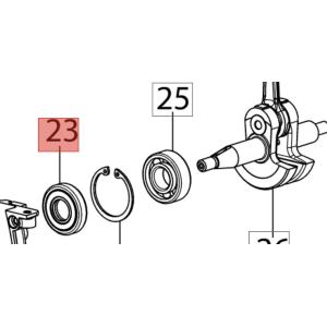 EFCO PARAOLIO ALBERO MOTORE DS 5300 5500 DSF 5300 5500 ORIGINALE
