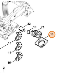 STIHL PIASTRA SUPPORTO COLLETTORE IN PLASTICA MOTOSEGA 020 T MS 200 T MC 200 ORIGINALE