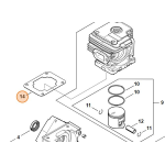 STIHL GUARNIZIONE CILINDRO DECESPUGLIATORE FS FR KM 235 R ORIGINALE
