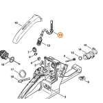 STIHL TUBO SERBATOIO MISCELA CARBURANTE MOTOSEGA MS 260 240 026 024 ORIGINALE