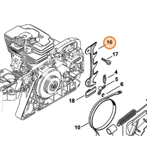 STIHL ARTIGLIO INTERNO PER MOTOSEGA MS 311 362 391 ORIGINALE