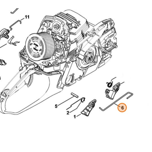 STIHL TIRANTE COMANDO GAS PER MOTOSEGA MS 261 271 291 ORIGINALE