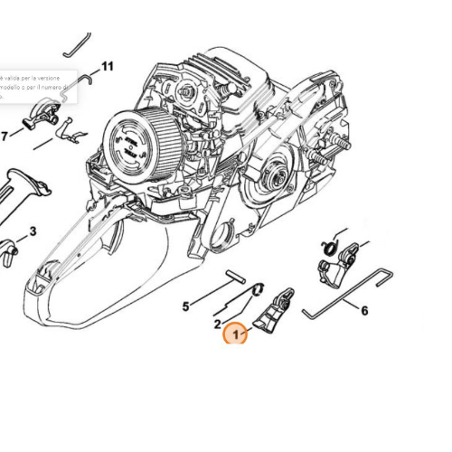 STIHL Grilletto Accelerazione per Motosega MS 261 271 291 Originale