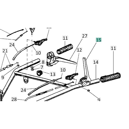 EUROSYSTEMS LEVA INNESTO FRIZIONE V10 MOTOZAPPA EURO 102 ORIGINALE