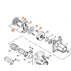 STIHL FRIZIONE Ø 67 MM DECESPUGLIATORE FS 120 200 250 350 400 450 480 E ALTRI