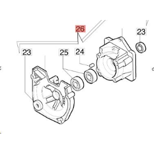 COPPIA SEMICARTER MOTORE PER DECESPUGLIATORE EFCO 8300 8400 8350 8355 